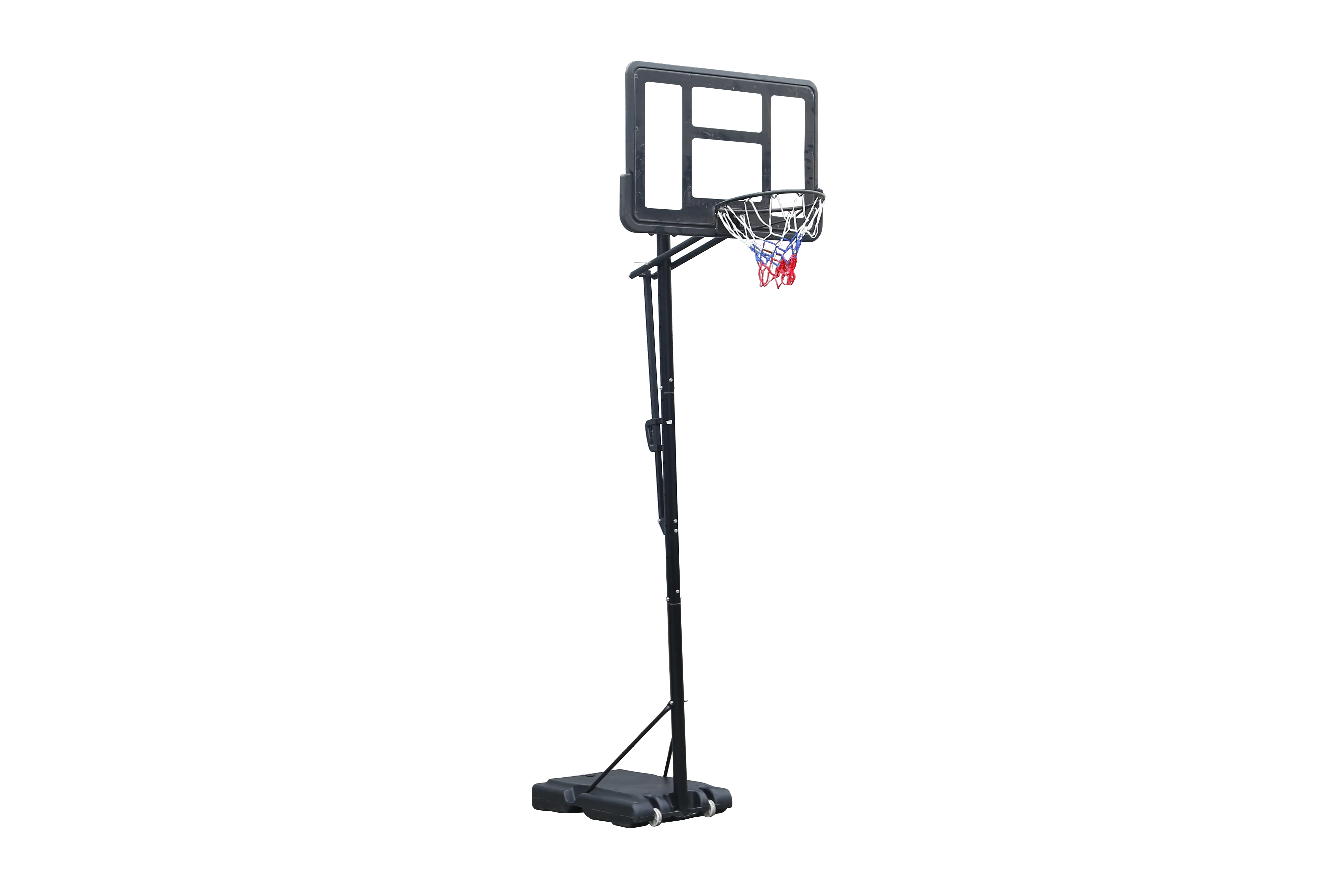 YTYIN حامل كرة سلة بلاستيكي محمول قابل للتعديل مع لوحة خلفية