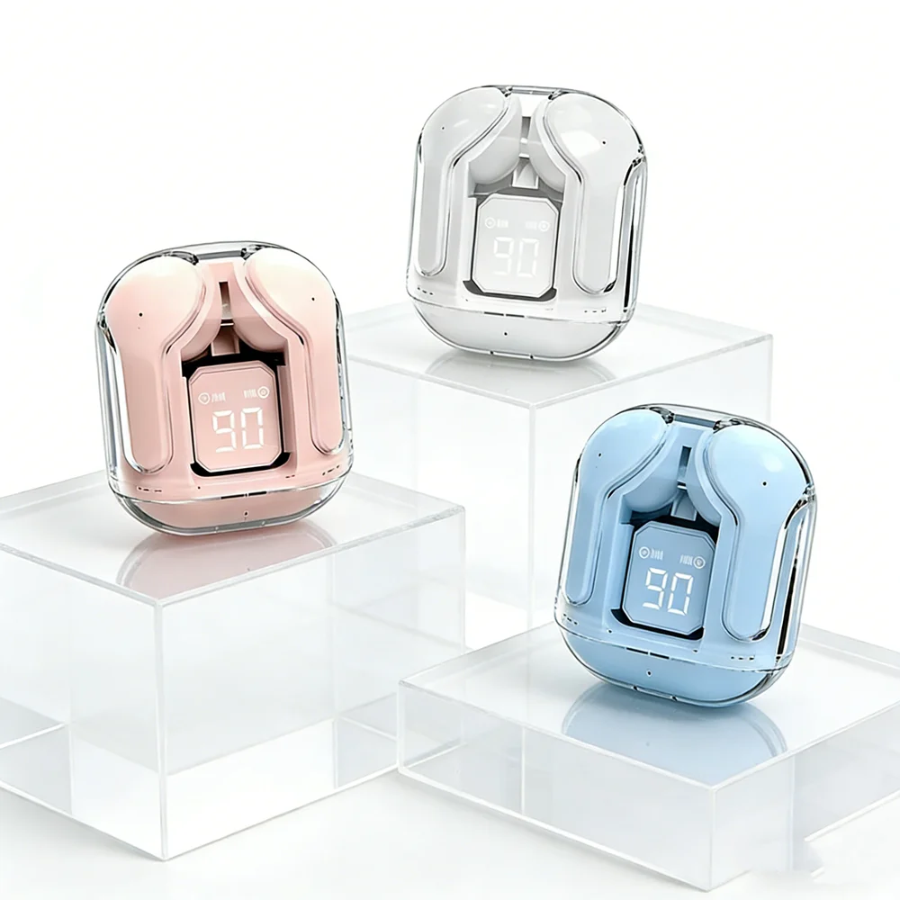 Original T2 TWS Transparent Wireless Bluetooth Headset HIFI Sound Wireless Earphones Quality Bluetooth for all smartphones