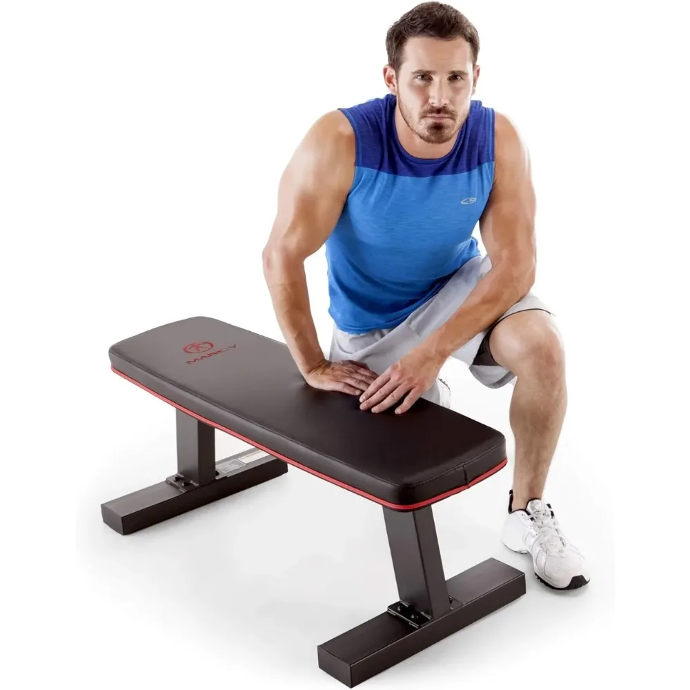 

Deluxe Versatile Flat Bench Workout Utility Bench with Steel Frame SB-10510, Black, 19.00 x 17.00 x 44.00 inches