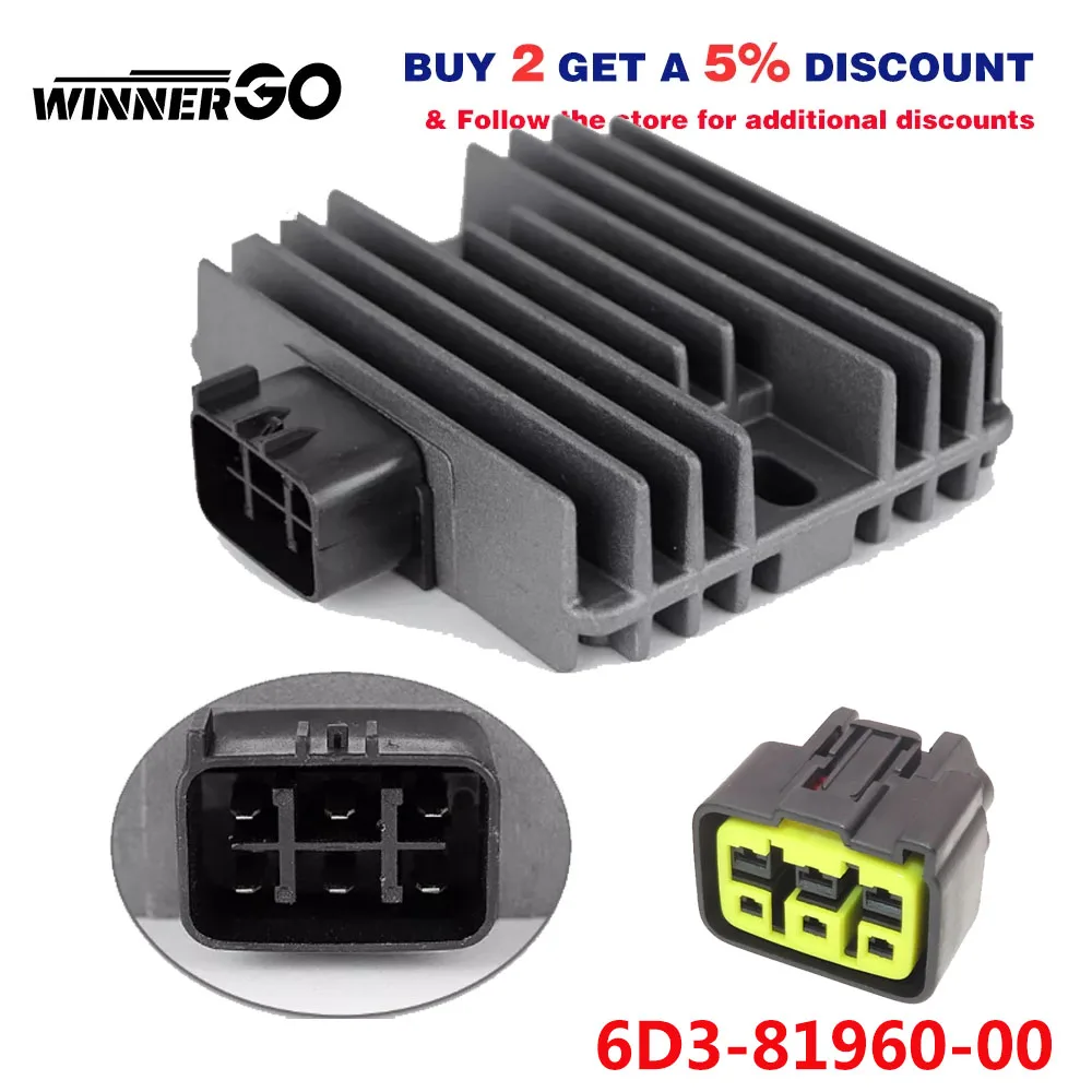 Voltage Regulator Rectifier For YAMAHA Waverunner VX1100 Deluxe Sport FX 1000 Cruiser FX1100 HO FX140 GP1300 R 6D3-81960-00