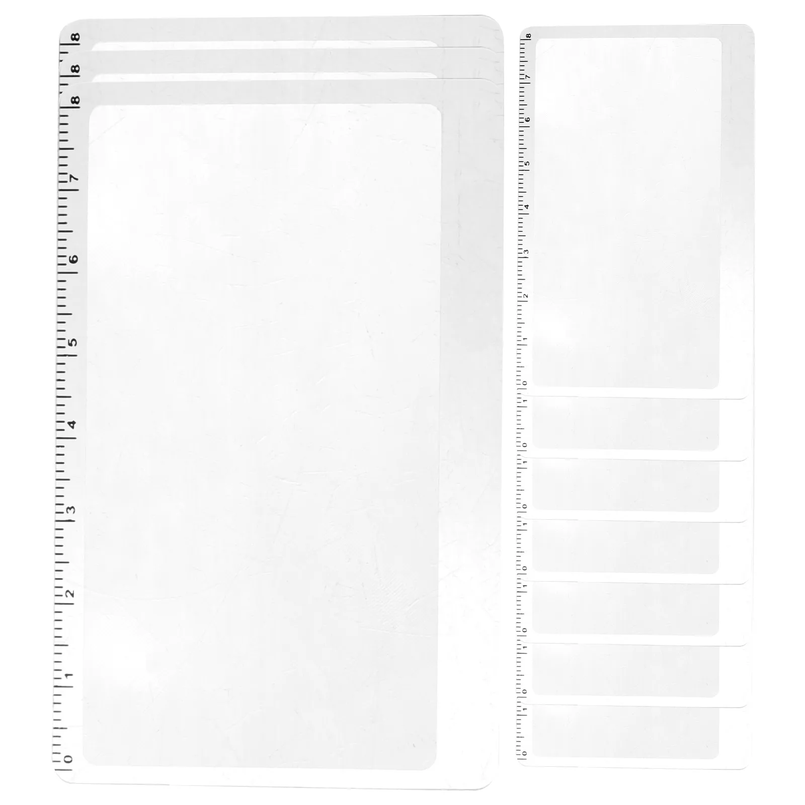 

10pcs Ultra Thin Reading Magnifier Bookmark for Seniors Full Page Magnifying Glass PVC Portable Tool Accessories