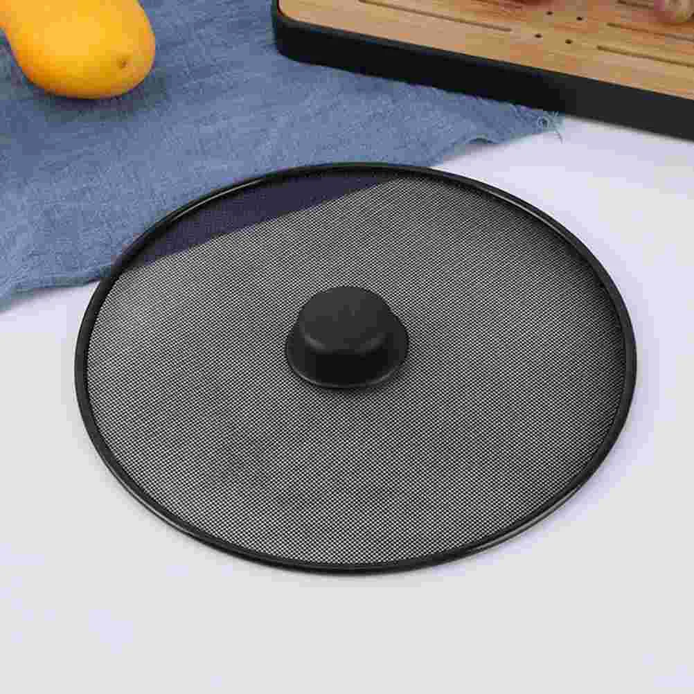 2 Pcs Griddle Explosion-proof Cover Pot Safeguard Metal Anti Spill Lid Splatter Kitchen Gadget