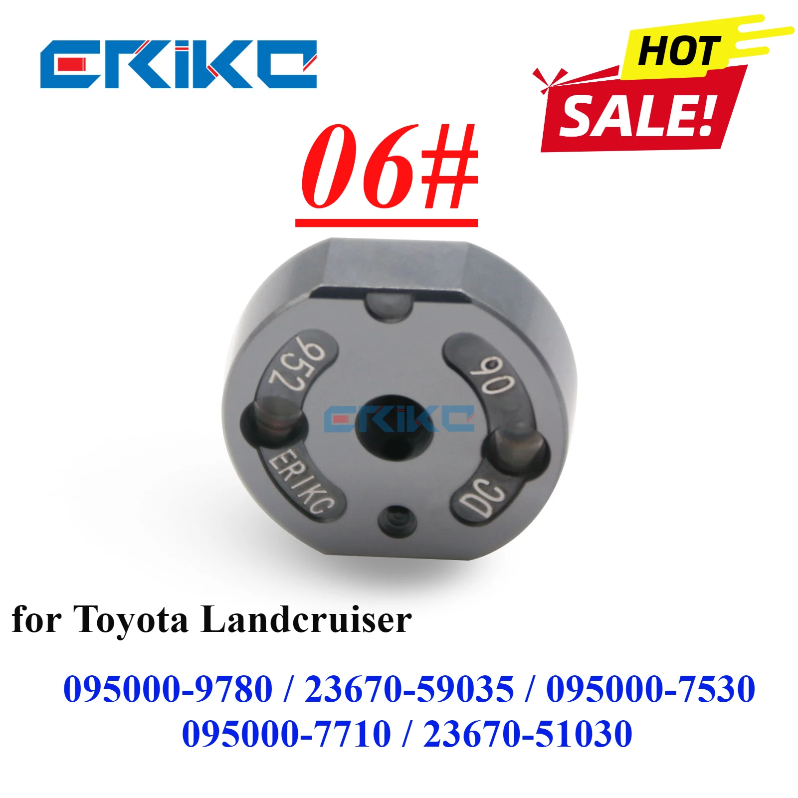 095000-9780 095000-7530 095000-7710 Injector Control Valve Plate 06# for Toyota Landcruiser 23670-59035 23670-51030 23670-51031