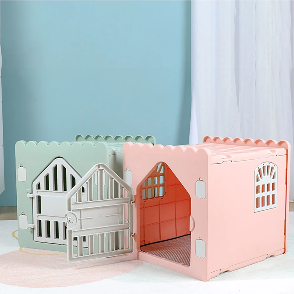 

Пластиковый домик для кошек, складной, водонепроницаемый, для бездомых кошек, с дверцей для выхода, для использования на улице и в помещении