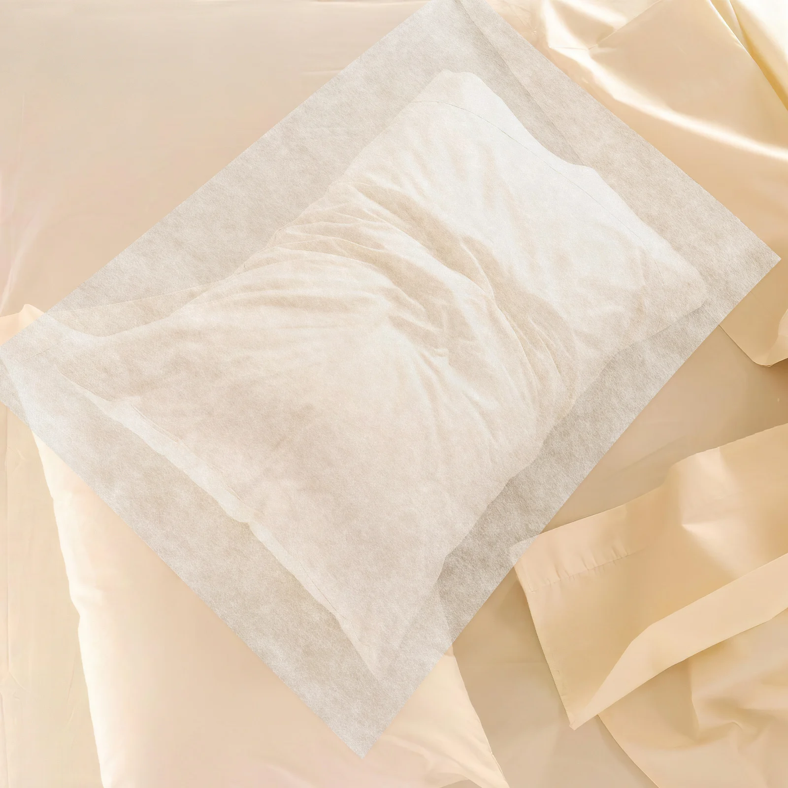 

100Pcs Single Use Pillow Towel Lightweight Non-Woven Pillowcase Sheets for Beauty Salons Spas Travel Massage Treatment Beds