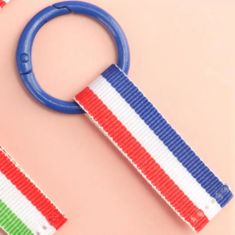 Webbing Strap Colorful Ribbon Rope Keychain Simple Durable Keychain Lanyard Versatile INS DIY Strap Unisex