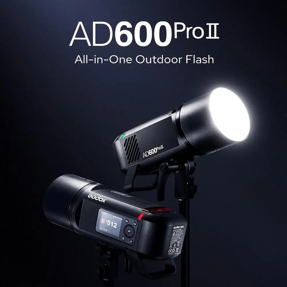 Godox AD600Pro II Outdoor Flash w/ Battery TTL HSS All-in-One Pocket Speedlite Light for Canon Sony Nikon Fuji Olympus Pentax