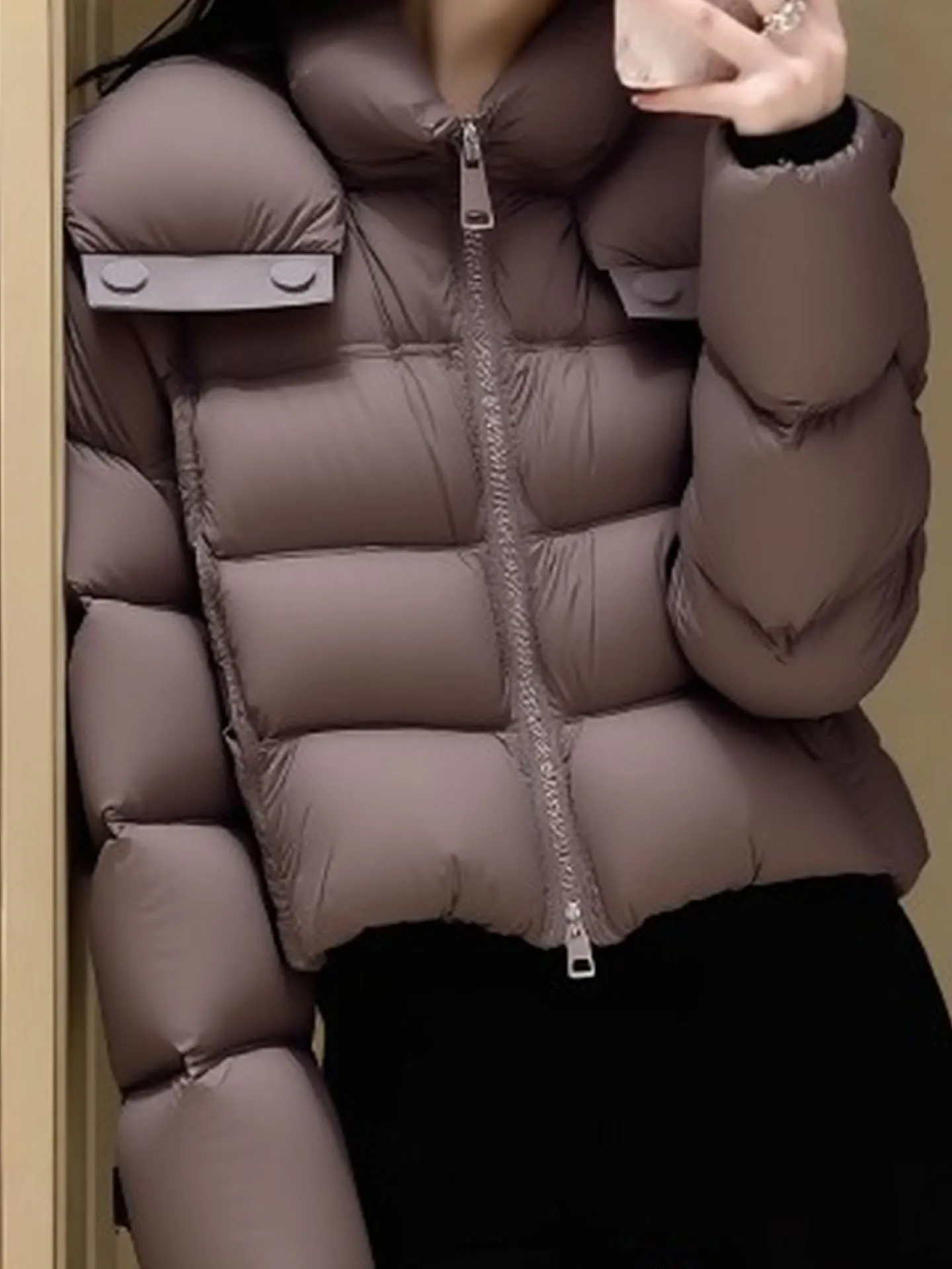 i Color Cloud Puff Mujer abajo Jaet ort Pan Sle Prendas de abrigo Calor Commute Sle Ajuste regular Blanco Du relleno de plumón