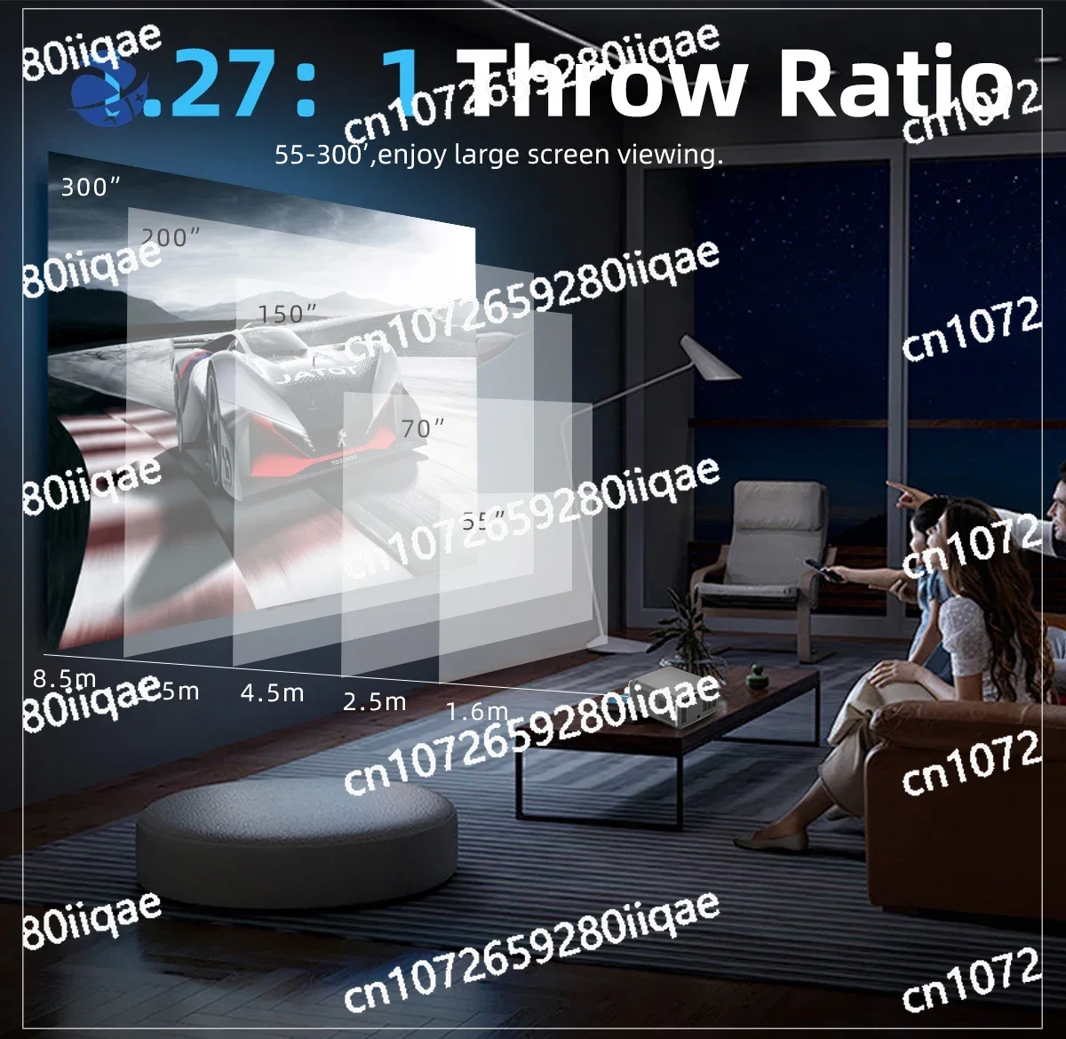 2800   MAX Video Projector 4k  12 Proyector   Auto  Smart Tv   Home Theater