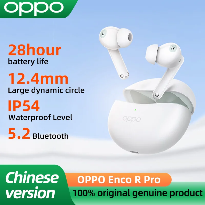 Original OPPO Enco R Pro true wireless bluetooth headset Reno9 active noise reduction sports game in-ear headset low delay