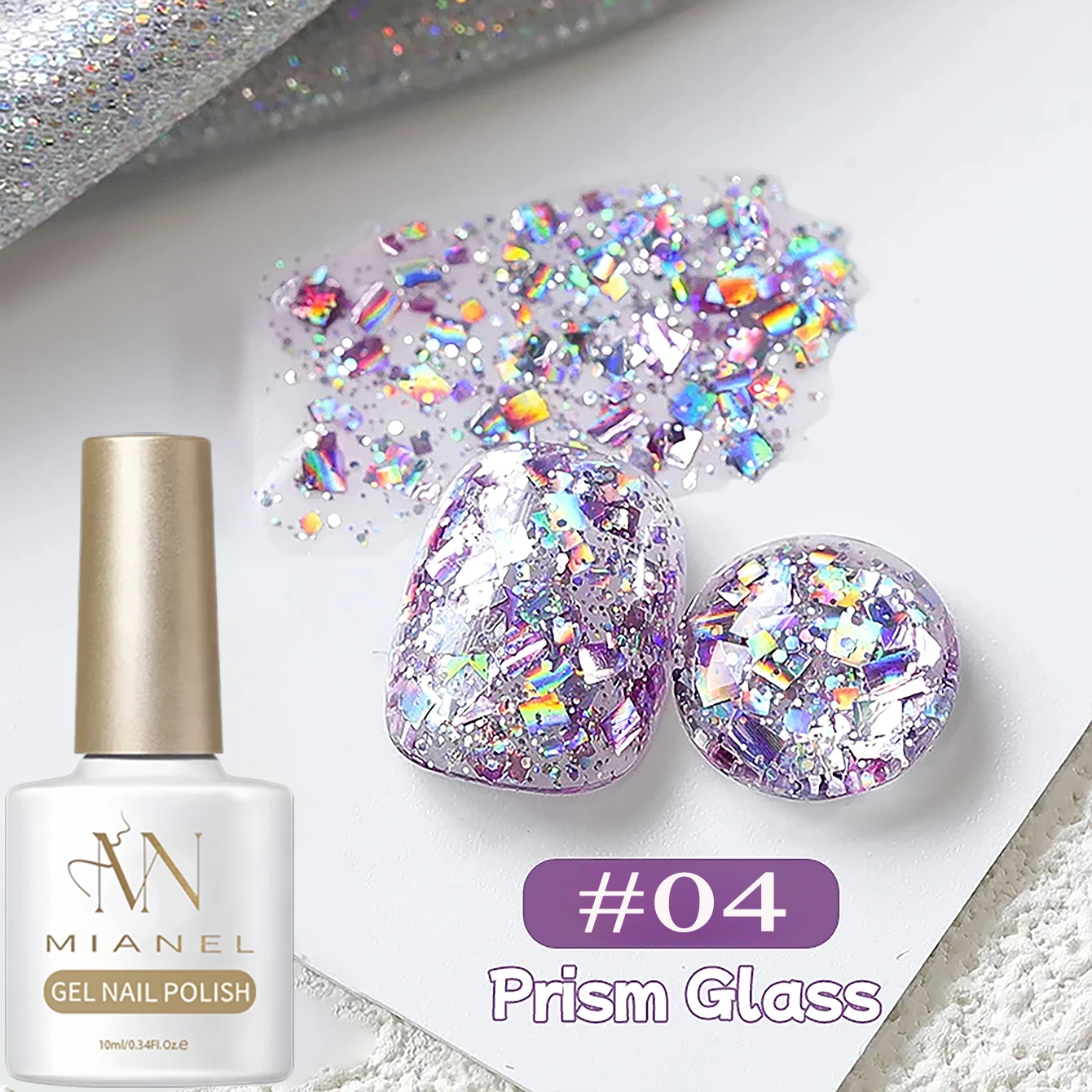 2026 New Style Sparkling Glitter Gel Nail Polish White Nails Pink Nails Super Flash Blue Black Glitter