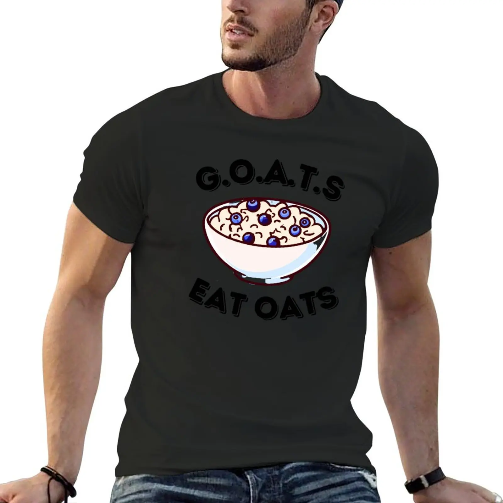 GOATS eat oats fan of oats club light design T-Shirt new edition graphic t shirts men