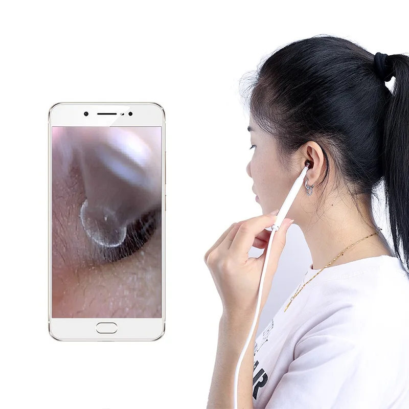 5.5mm  Wireless WIFI Earpick Endoscope CMOS Borescope Earwax Remover HD Earscope Cleaner Inspection Ear Camera