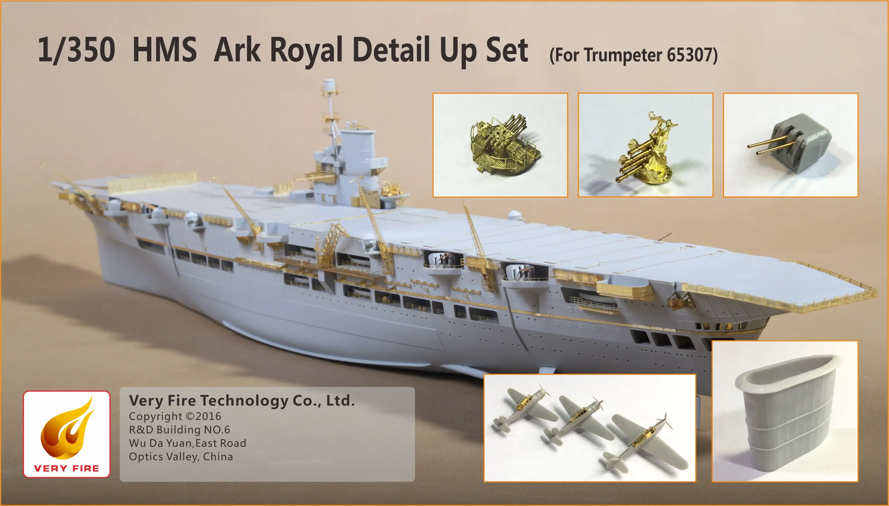 VERY FIRE 1/350 HMS Conjunto de detalhes da Arca Real VF350004
