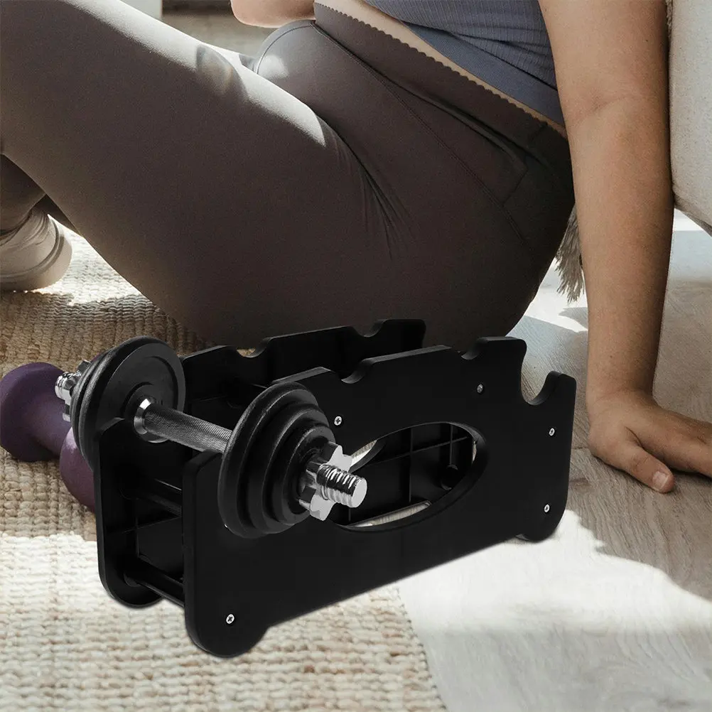 2Pcs Dumbbell Rack Stand for Home Gym Space Saving Detachable Portable Strength Training Fitness Equipment Weight Storage