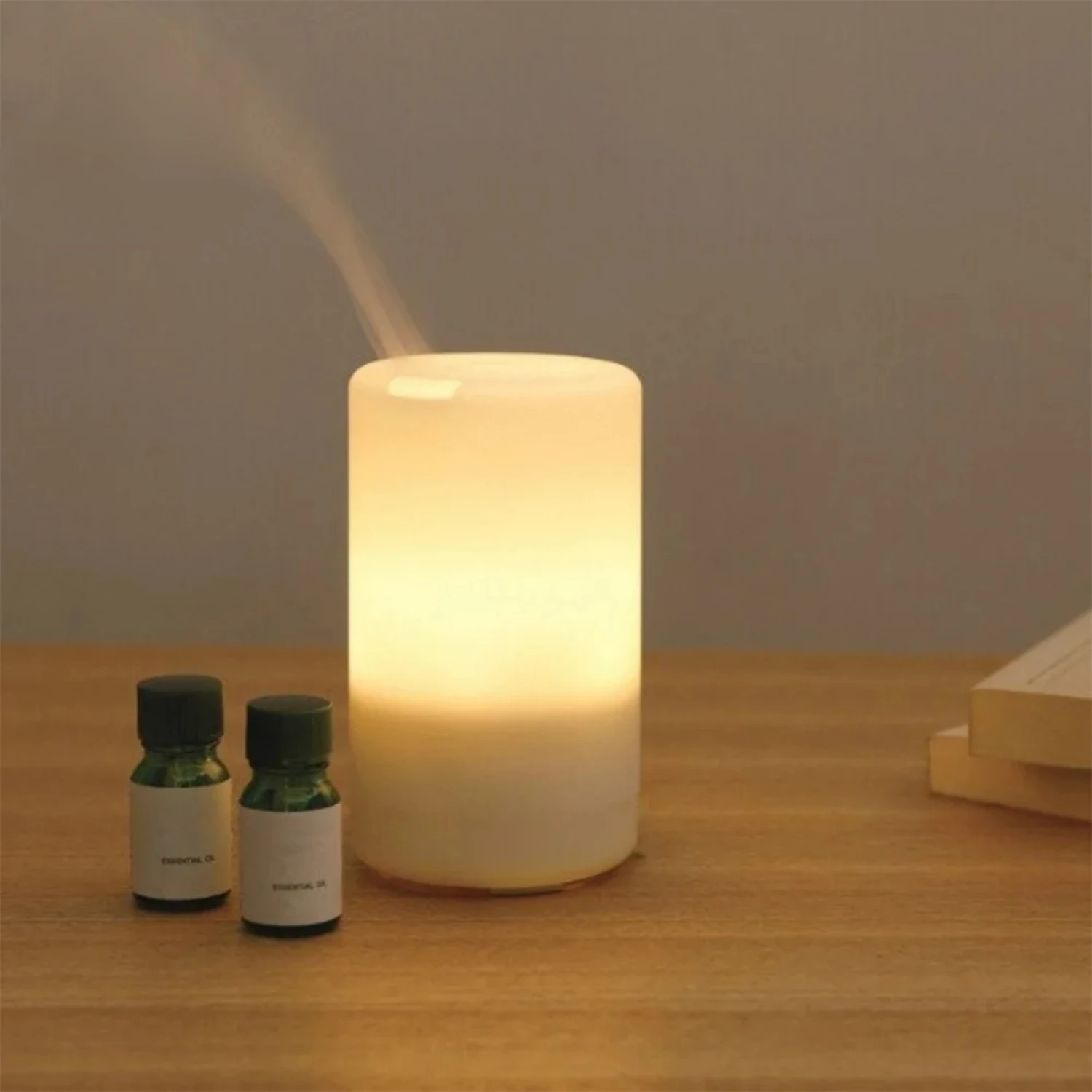 

Mini Portable Ultrasonic Aromatherapy Essential Oil Diffuser: Convenient, Soothing Compact Humidifier with USB Night Light - Ide