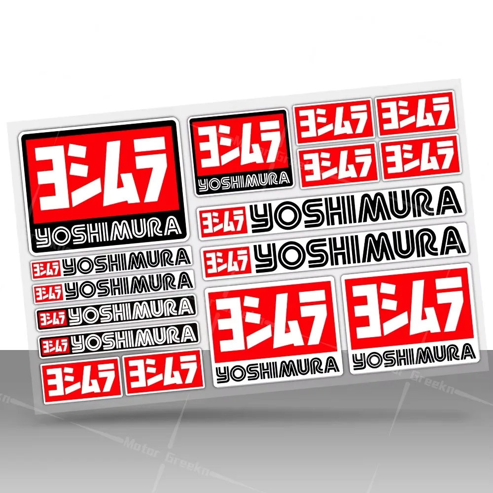 

For Yos-himu-ra Motorcycle Reflective Exhaust Pipe Stickers Decoration Moto Body Fuel Tank Windshield For Ducati Suzuki Yamaha