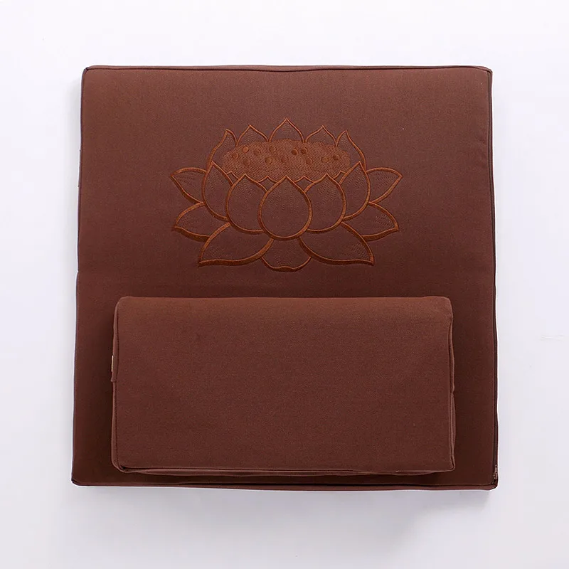 

Square 60/70/80cm Japanese Zafu Floor Cushion Lotus Meditation Deluxe Zafu & Zabuton 2 Piece Set - Yoga/Meditation Cushions