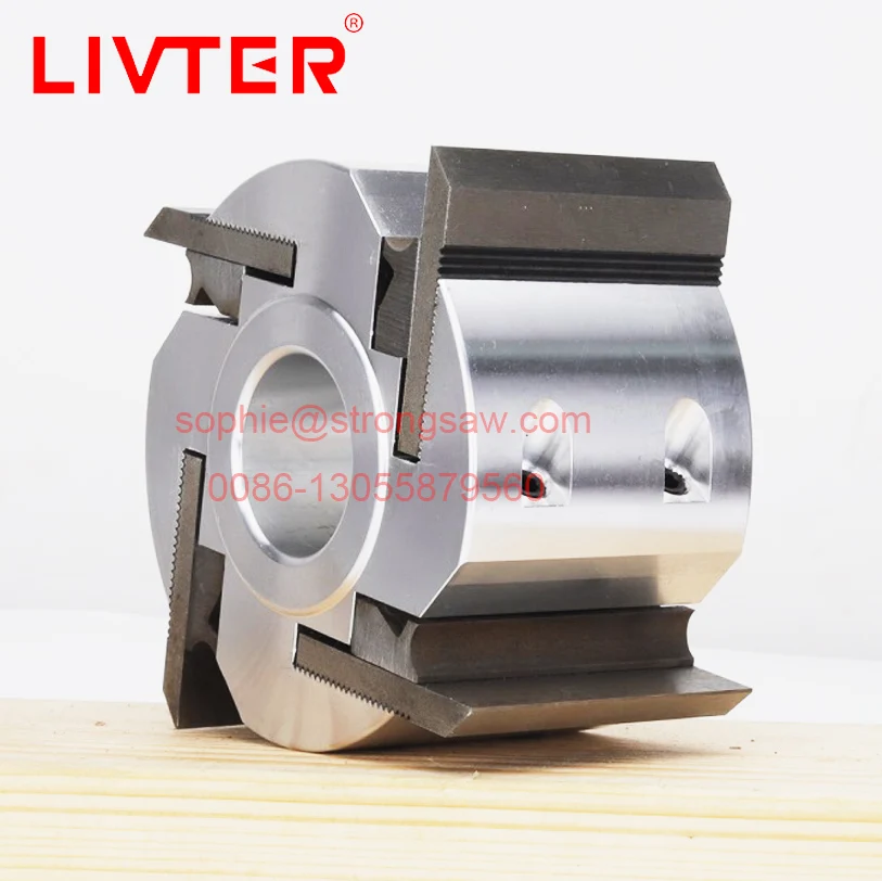 Shaper Cutter Heads com Facas Onduladas para Wood Molder Livter