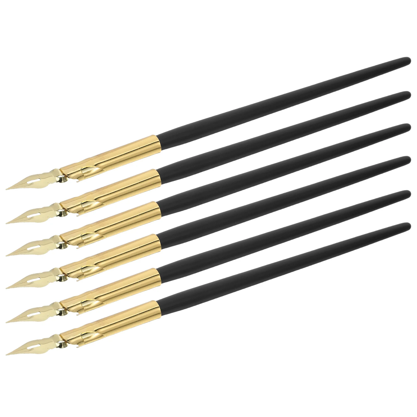 

6Pcs Calligraphy Dip Pen Set with Metal Nibs - Vintage Style Drawing Pens for Artists Comic Sketching and Painting