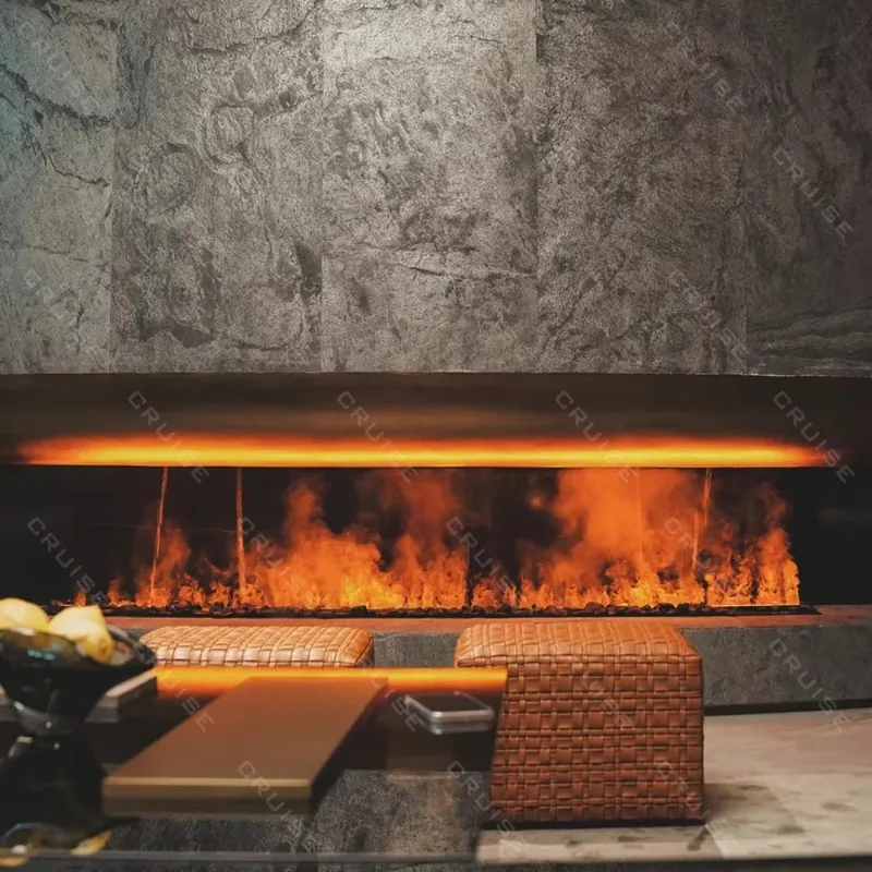 

CRUISE Self-Cleaning Intelligent Voice Control 6th Grade Monochromatic Flame Water Atomizing Mist Electrical Fireplace Heater