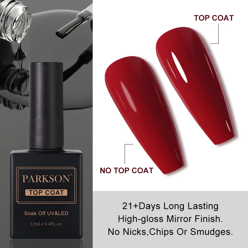 Parkson Base Top Matte Coat per smalto per unghie UV Soak Off Primer Magic Remover Builder lacca Gel Nail Art Salon Manicure