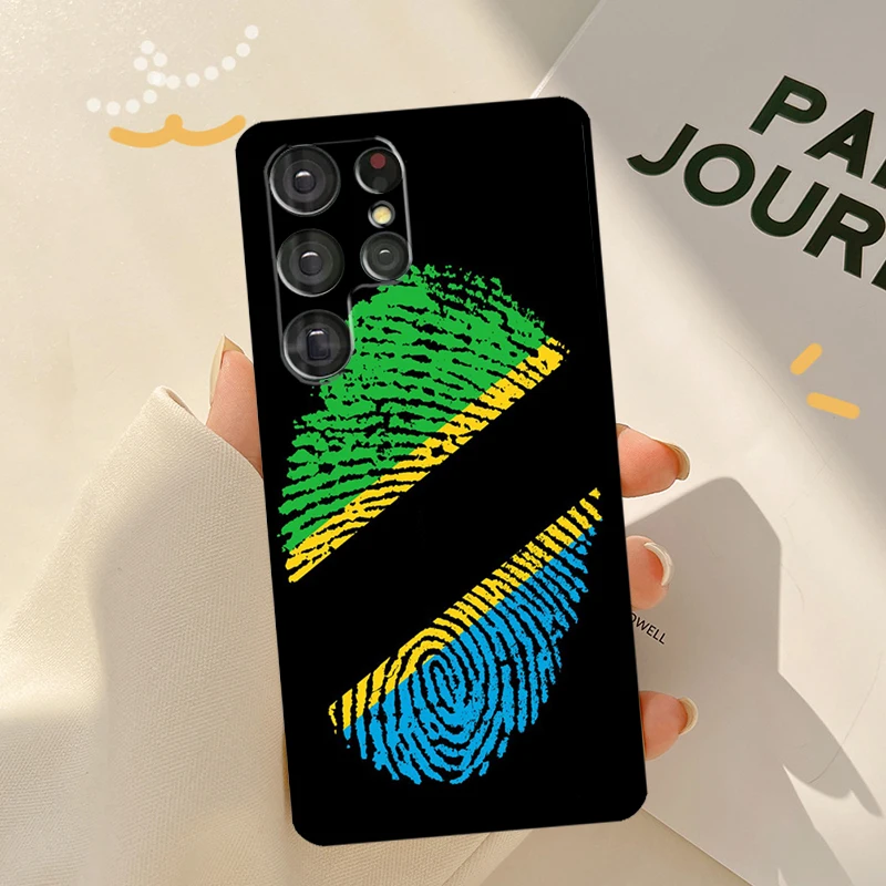 Tanzania National Flag Case For Samsung Galaxy S23 S21 Ultra S20 FE S8 S9 S10 Note 10 Plus Note 20 S22 Ultra Cover