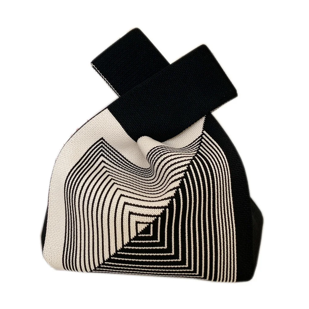 Сумка-тоут в клетку, с геометрическим рисунком