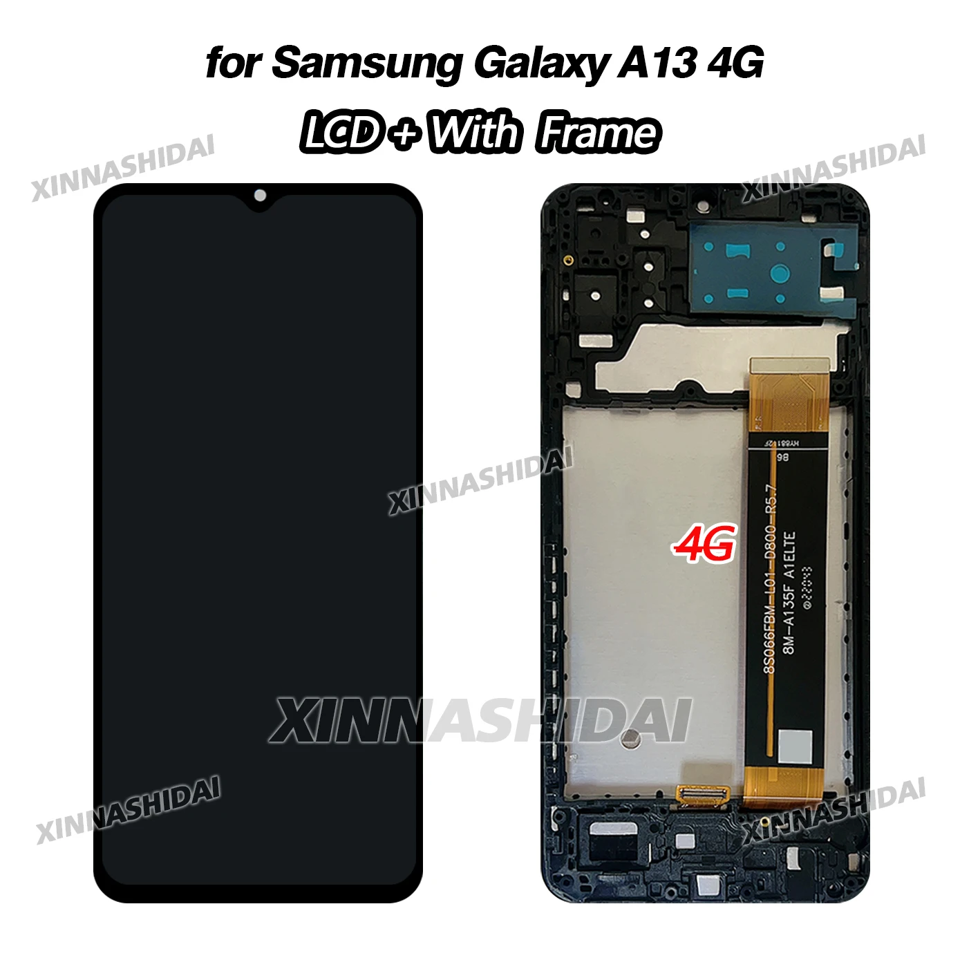 AAA-kwaliteit LCD-scherm voor de Samsung Galaxy A13 4G, inclusief touchscreen en digitizer, model SM-A135F/DS, en onderdelen voor de LCD-assemblage van de A13 5G.