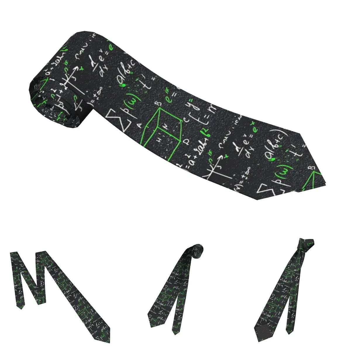 Mathematics Physics Realm Neckties Unisex Polyester 8 cm Math Teacher Gift Neck Tie Mens Skinny Suits Accessories