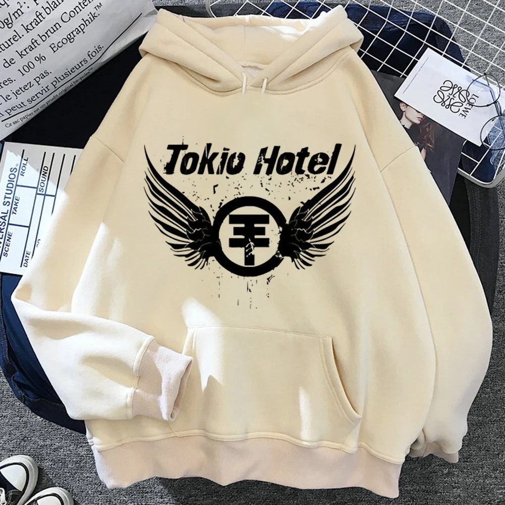 tokio hotel hoodies women harajuku hip hop anime printed women hoddies printed