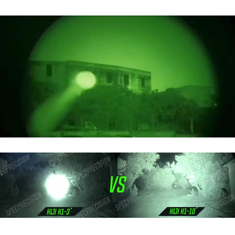 YYHCNEW 2023 Lanterna iluminadora IR tática KIJI K1-3 graus