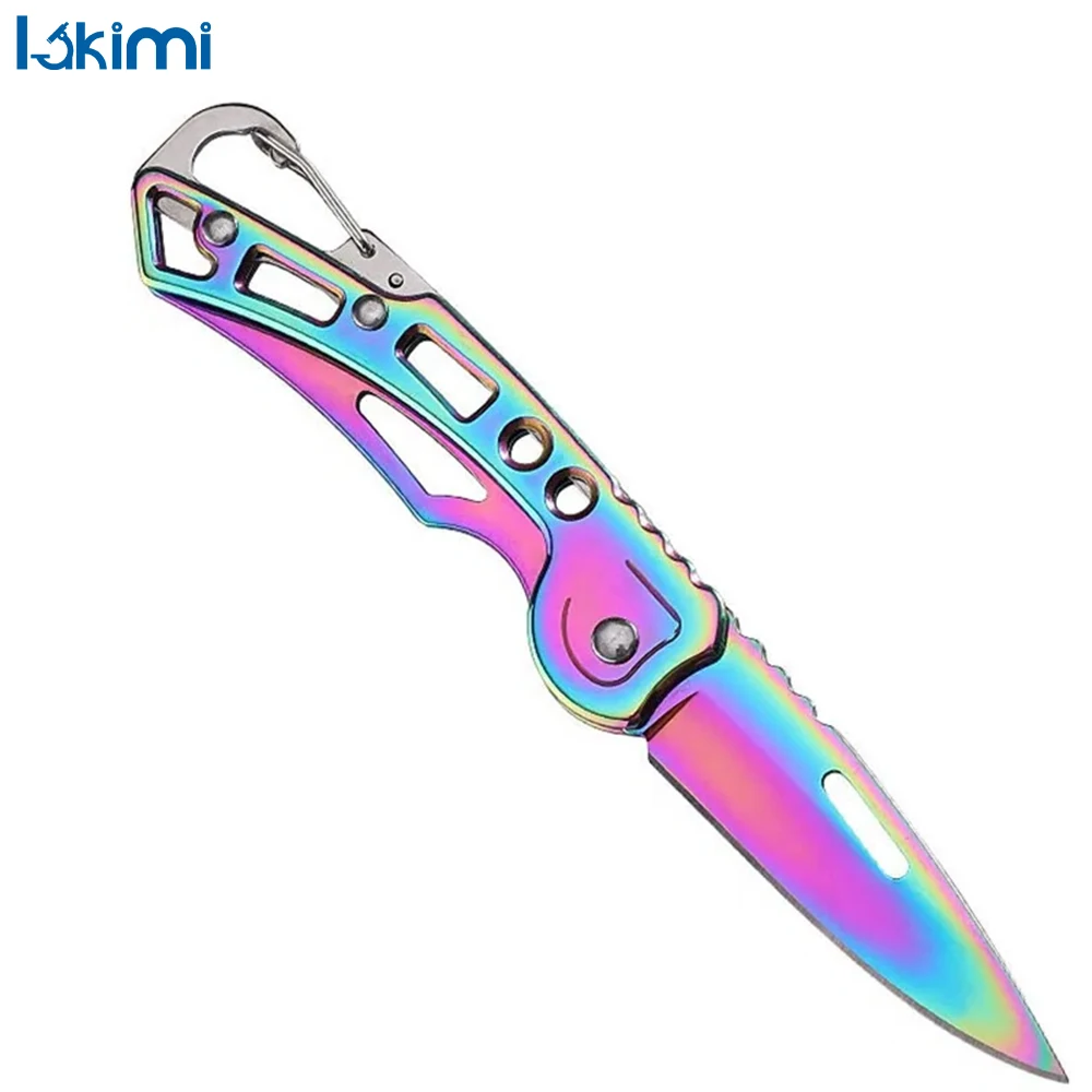 Outdoor Camping Stainless Steel Folding Knife Carrying Knife Portable Anti-body Fruit Pocket Knife LK-AA101