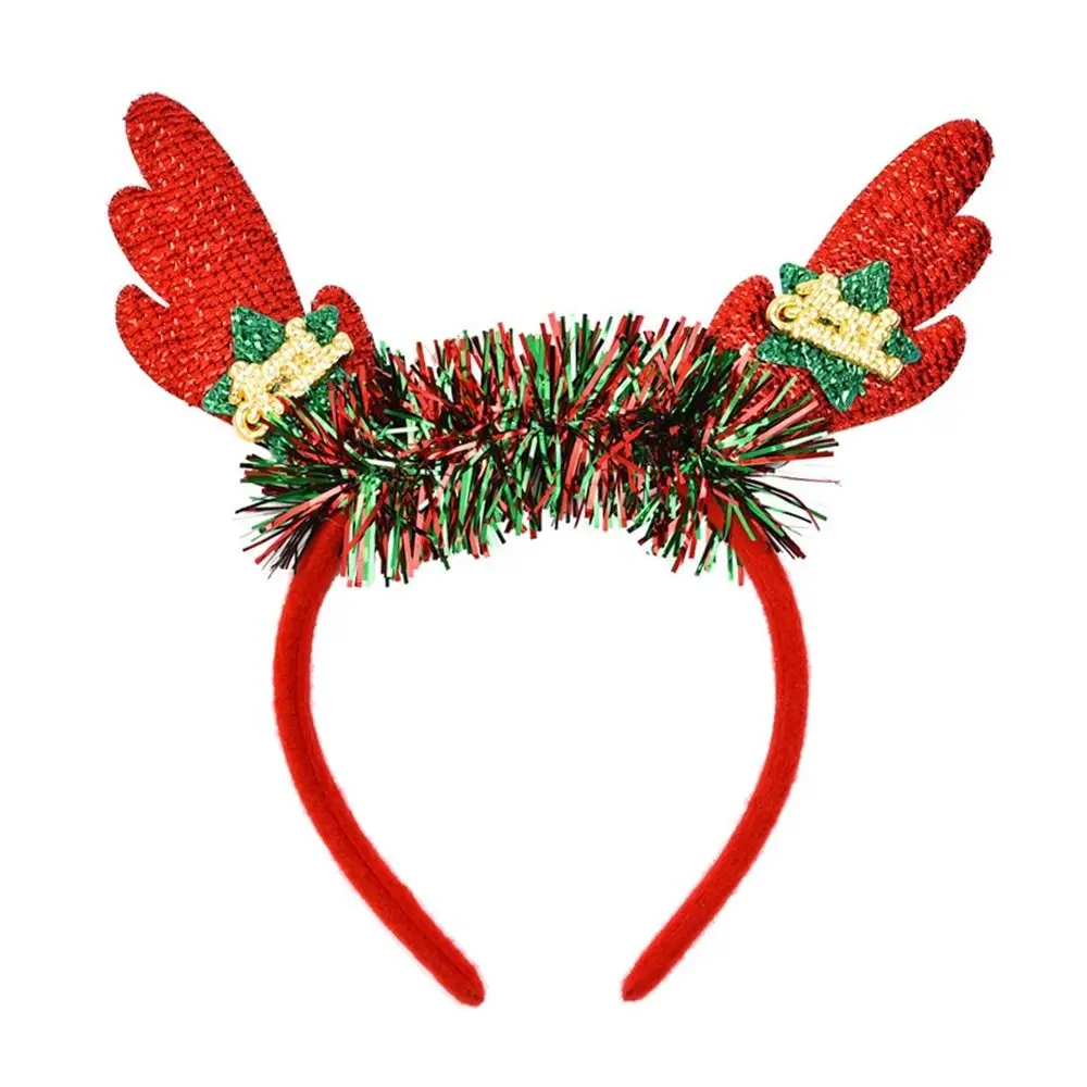 

Kid Santa Elk Christmas Tree Reindeer Christmas Hat Christmas Decoration Female Hair Hoop Antlers Headband Christmas Headband