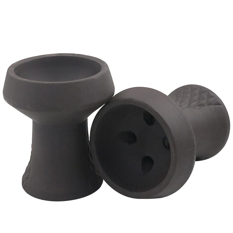 

Black Clay Ceramic Hookah Bowl Shisha Tobacco Holder High Quality Heat-resistant Chicha Head Cachimbas Accessories