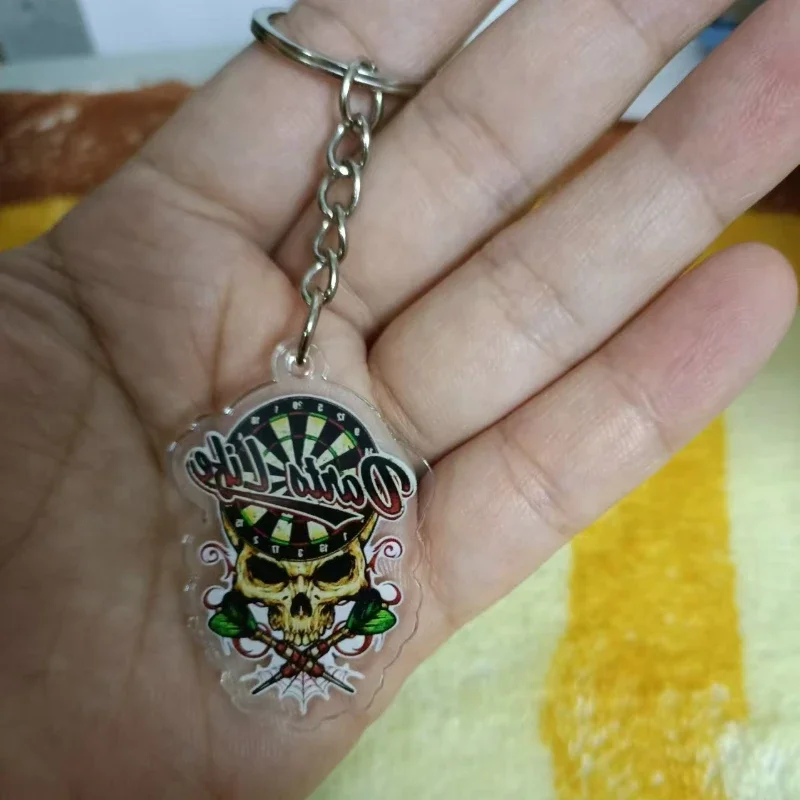 Dart Peripheral Acrylic Pendant Student Backpack Pendant Darts Competition Souvenir Halloween Gift