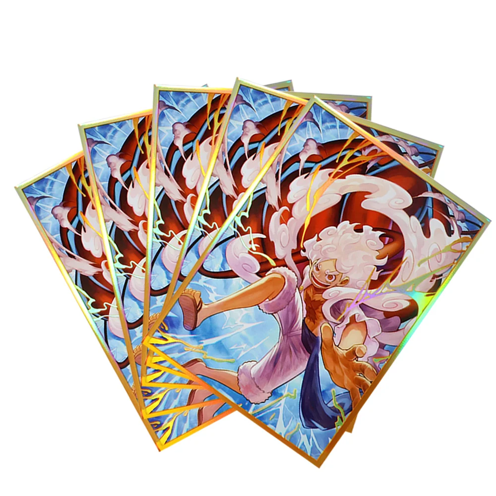 67x92mm Holografische Art Anime Kaart Mouwen Bordspel Trading Card Protector voor PTCG/MTG/PKM Game Kaarten 60 STKS