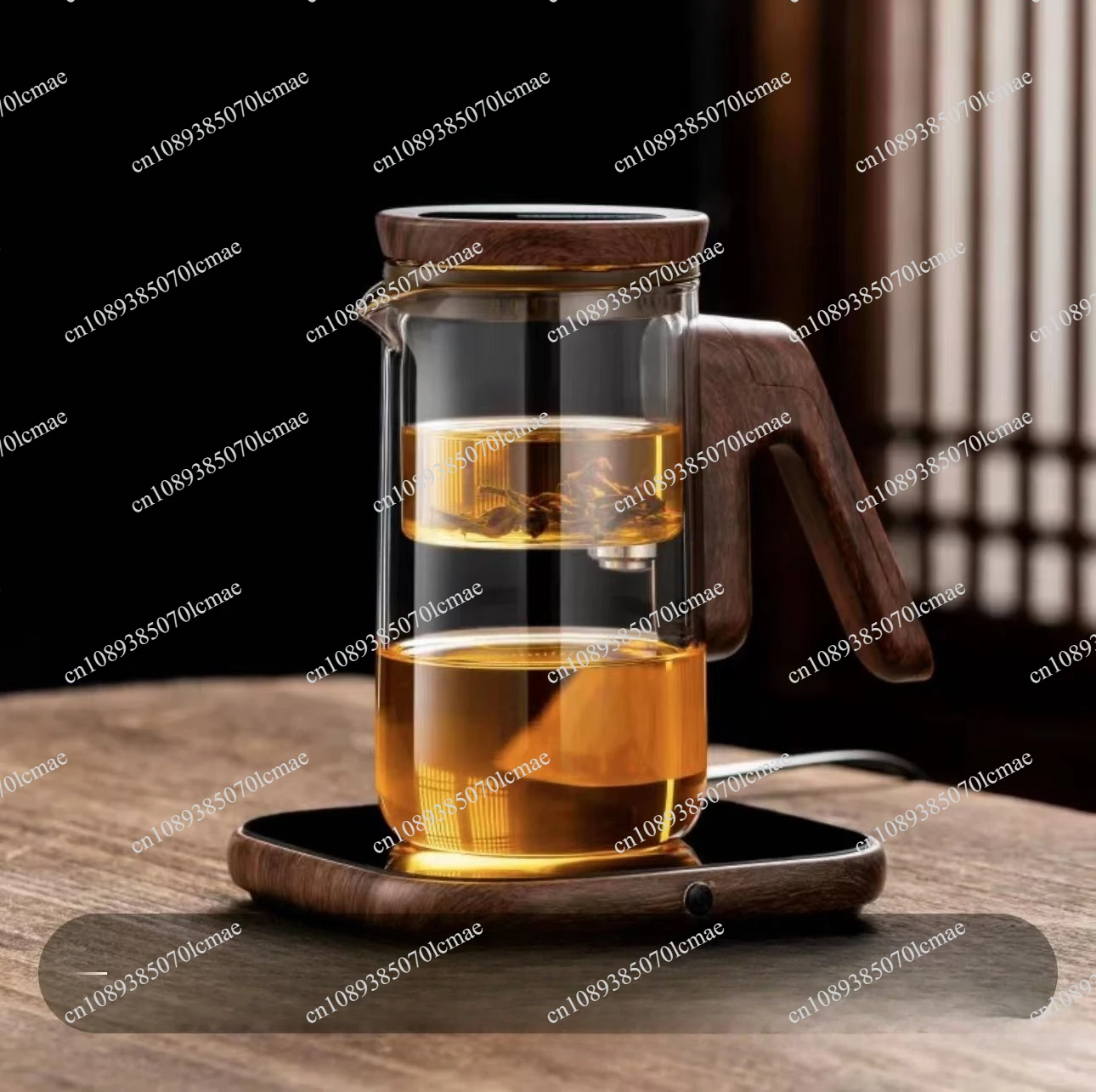 Smart Electric Automatic Glass Water Bottle intelligent timing teapot full glass inner tank automatic tea infuser