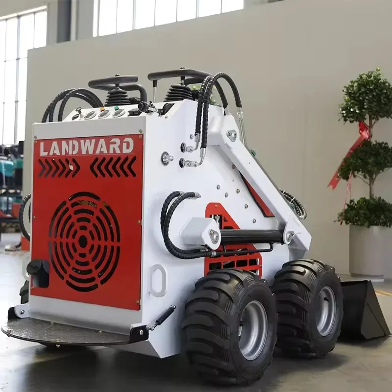 

ized CE EPA Skid Steer Loader Front End Crawler Loaders Fast Delivery Multifunctional LANDWARD S480 Mini Skid Steer Loade