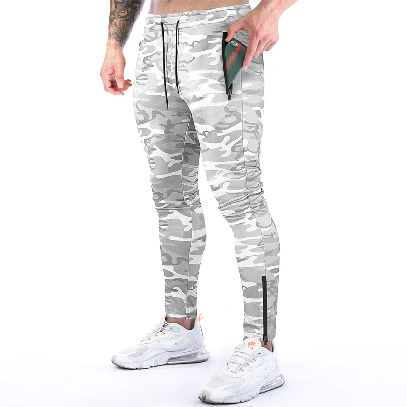 Camouflage Casual Skinny Pants Mens Joggers Sweatpants Fitness Workout Brand Track pants New Autumn Male Fashion Trousers