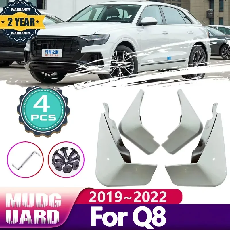 

Car Baking Paint Mudguards for Audi Q8 2019 2020 2021 2022 Mud Flaps Splash Guards Front Rear Fender Mudflap Protect Accessories