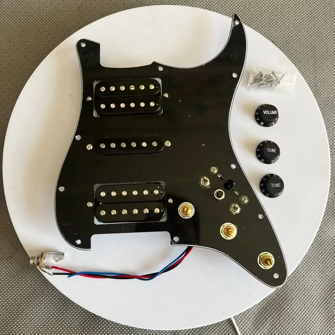 HSH Prewired Loaded ST Pickguard Alnico 5 Humbucker Pickups CTS Pots Multi Switch For ST Guitar Professional Accessories