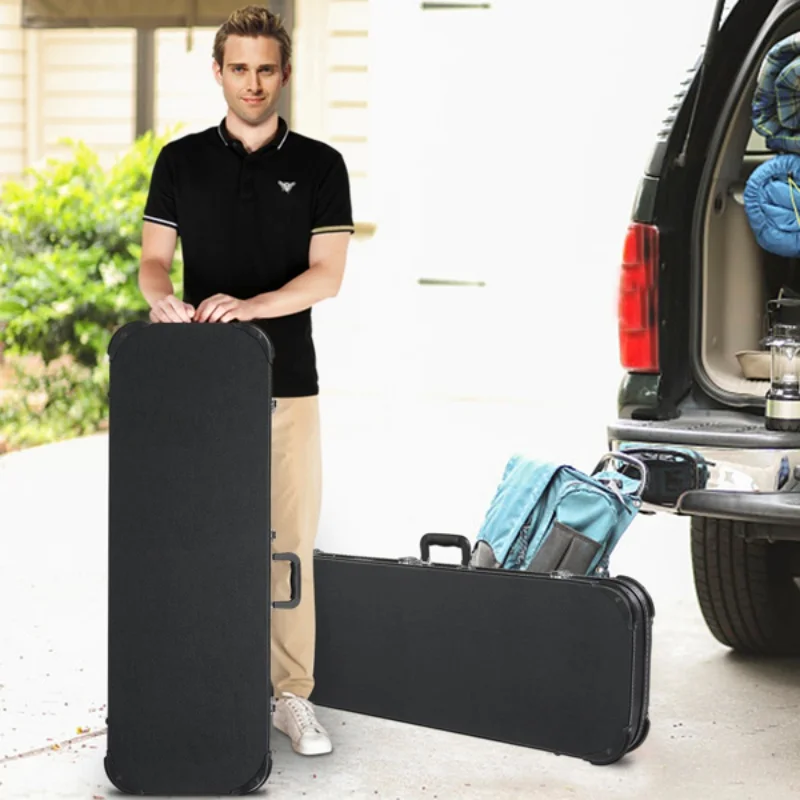 حافظة صلبة مربعة للجيتار الكهربائي مع أكمام واقية تناسب ST TL Burning Fire 170 Style جيتار كهربائي