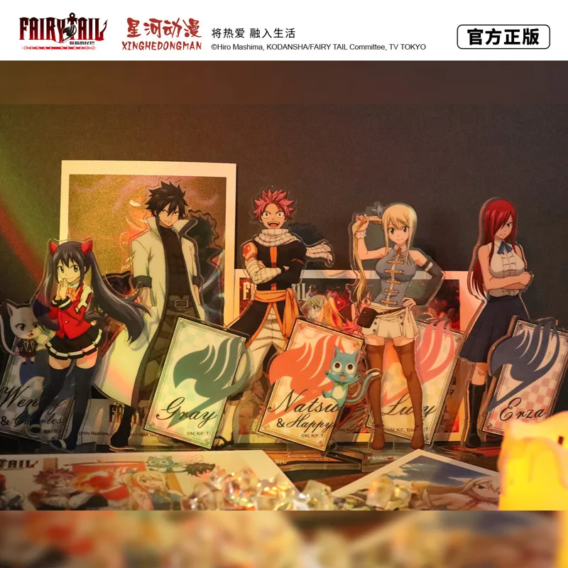 Bild 4: Fairy Tail Etherious Natsu Dragneel Gray Fullbuster Wendy Marvell Erza Scarlet Offiziell Autorisierte Stehende Figuren aus China