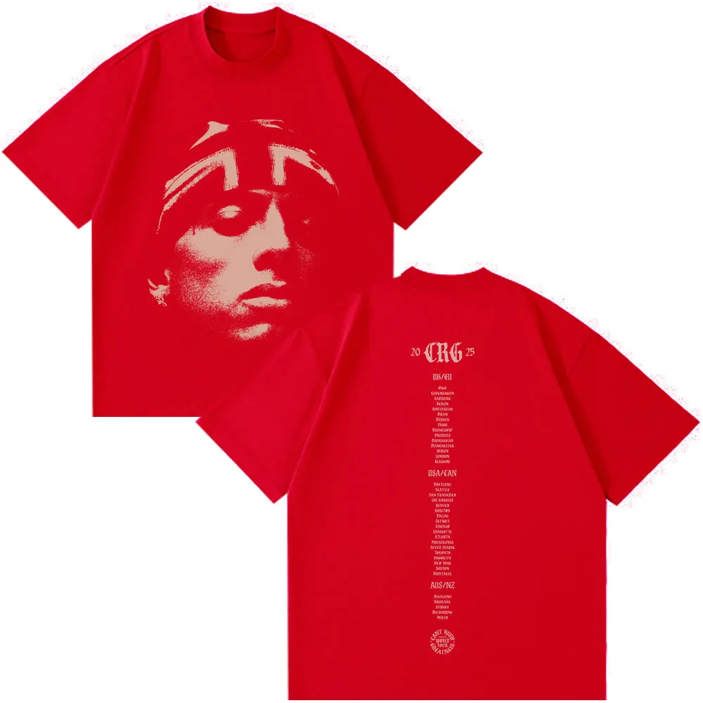 Rapper Central Cee CAN'T RUSH GREATNESS World Tour 2025 T-shirt