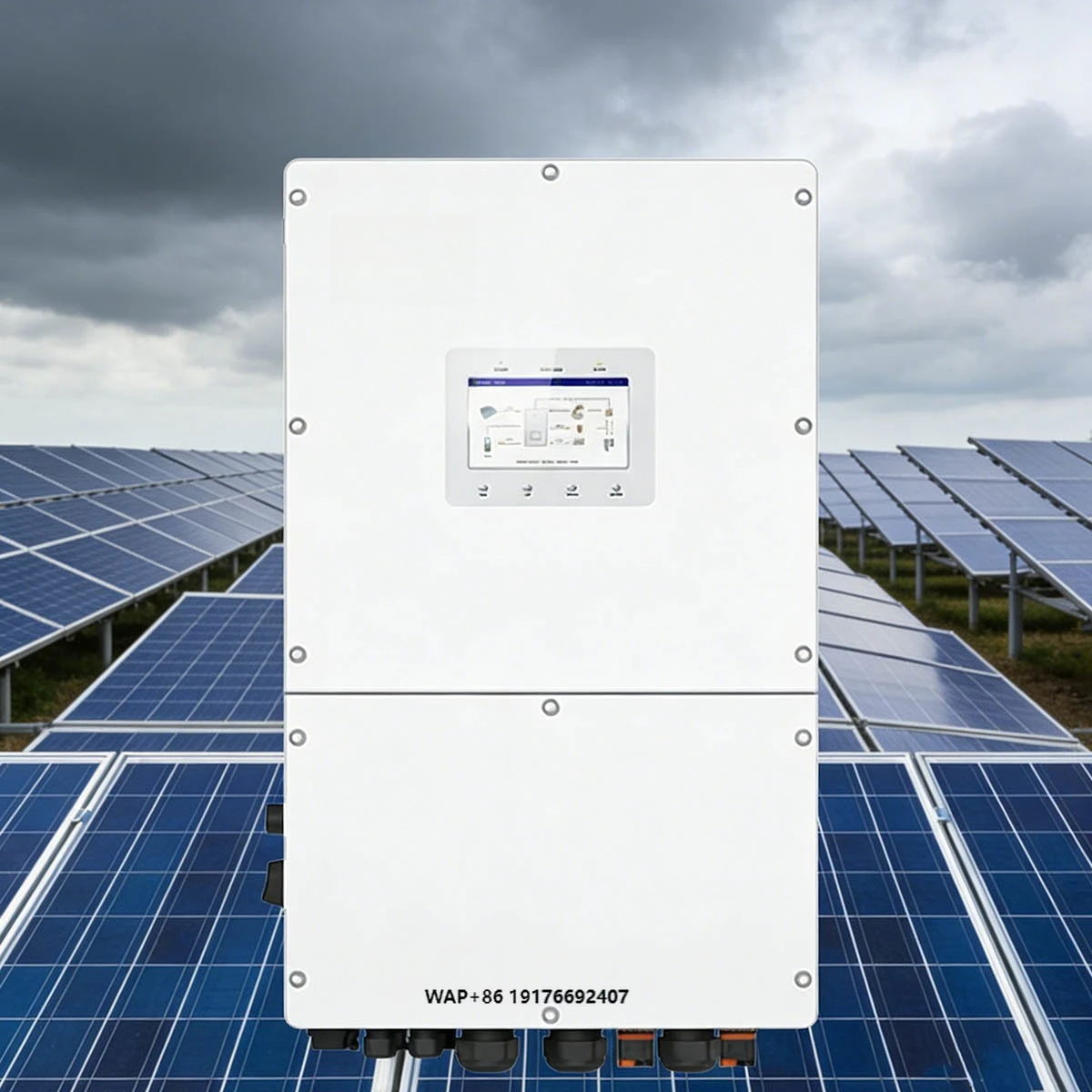 Solis Three Phase Hybrid Solar Energy Storage Inverter IP65 30-60kW Li-ion Battery 98.6% Efficiency for C&I Solar Projects