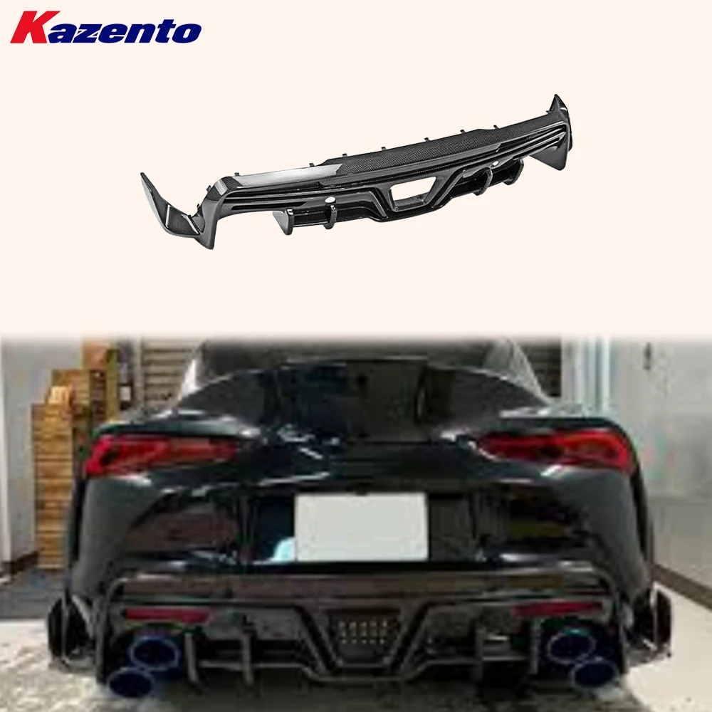 

For Toyota 19+ Supra A90 TMS Type Carbon Fiber Body Kit Rear Under Diffuser Lip