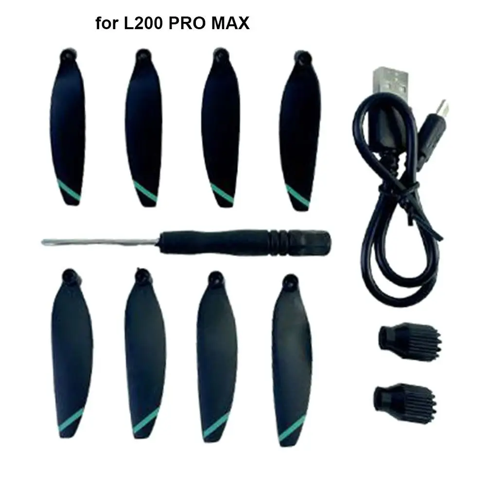 L200 PRO MAX 용 팬 블레이드 모델을 포함한 새로운 10 가지 스타일 컴플리트 세트 플라스틱 블랙 프론트 우측 팔