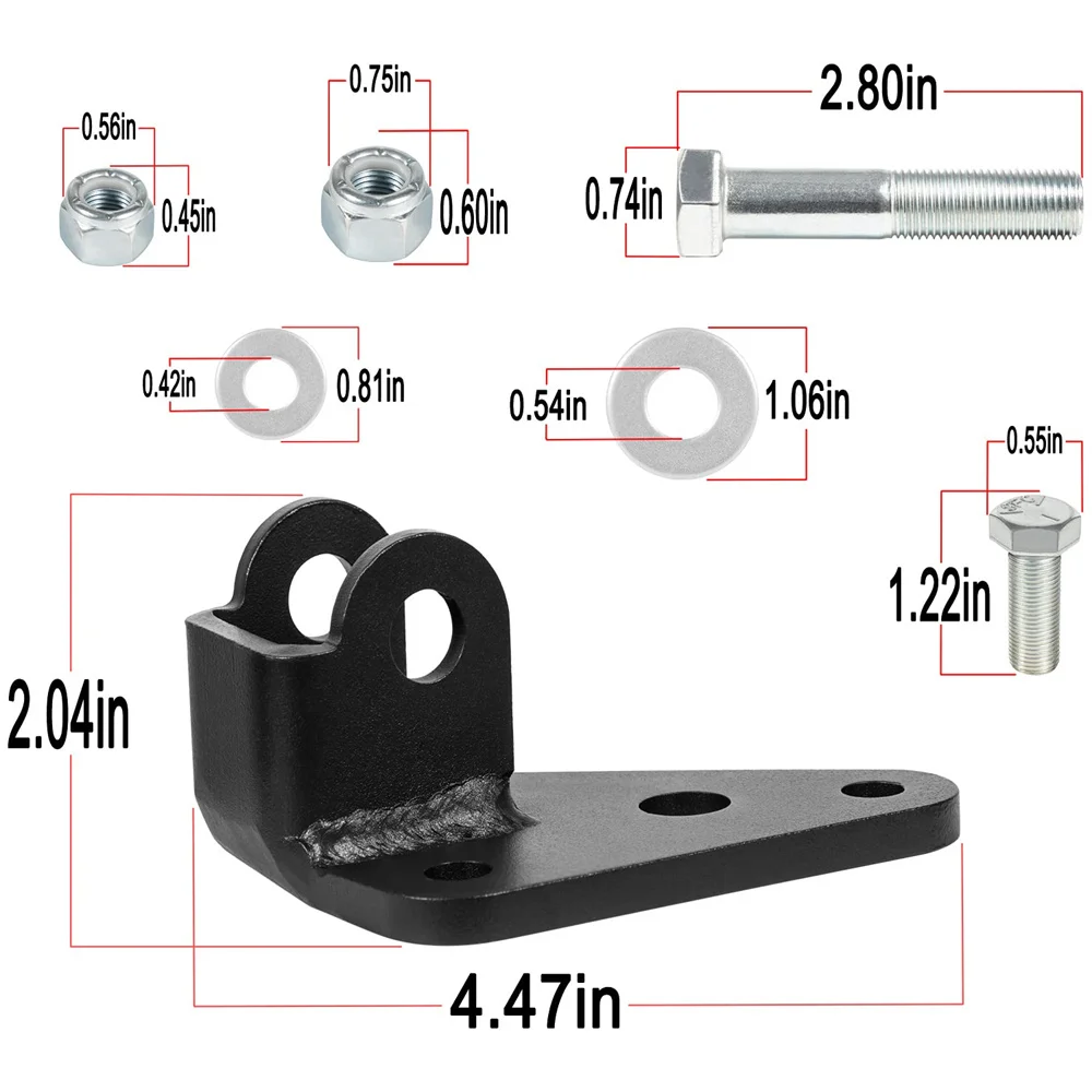 8007 sostituzione della staffa di riposizionamento dello stabilizzatore dello sterzo per Jeep Wrangler JK 2007-2018 14 pz/set Black Auto accessori per Auto parte