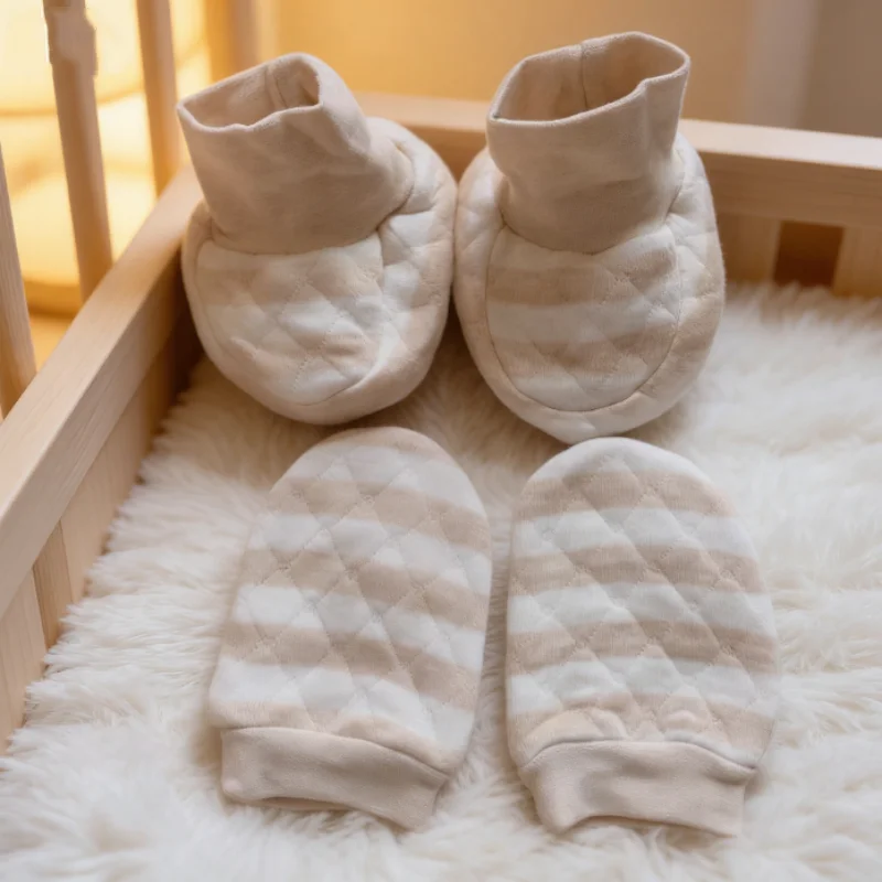 

Thick Pure Cotton Adult Baby Mittens and Socks Set Cartoon Cotton Hand Foot Protectors Sleeve Comfortable Wear ABDL Warm Costume